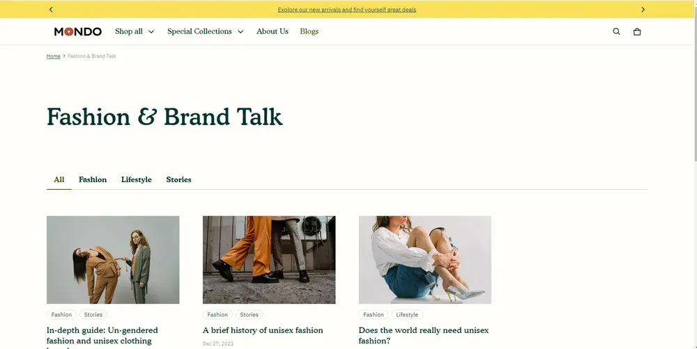 Blum - blog shopify theme