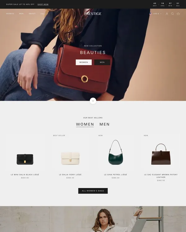 Prestige - subscription shopify theme