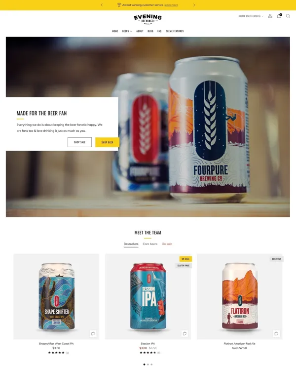 Venue - shopify theme for supplement store