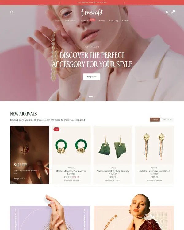 Vision - jewelry store shopify theme